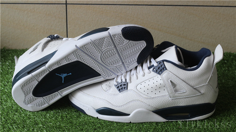 Authentic Air Jordan 4 Retro Columbia